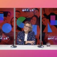 Christine Travers au micro de Laurent Labbé, émission Choose SocialTV