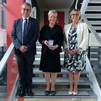Pierre-Franck Chevet, Président d'IFPEN, Linda Jackson, CEO de Peugeot, et Christine Travers, Directrice d'IFP School